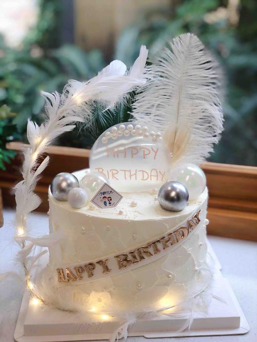 仙气飘飘羽毛小清新奶油蛋糕 下单前请仔细阅读商品详情 商品图1