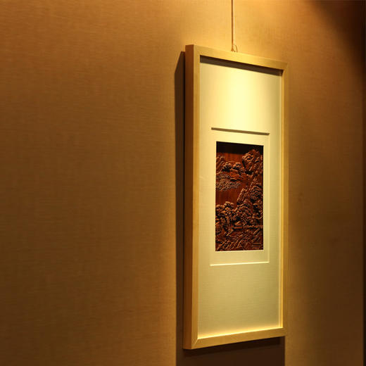 浮雕山水/唐寅山水木雕挂屏（款式多选） 商品图3