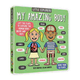 小小探险家 我神奇的身体 英文原版 Little Explorers My Amazing Body 儿童英语启蒙纸板翻翻书 精装 故事科普百科全书 英文版