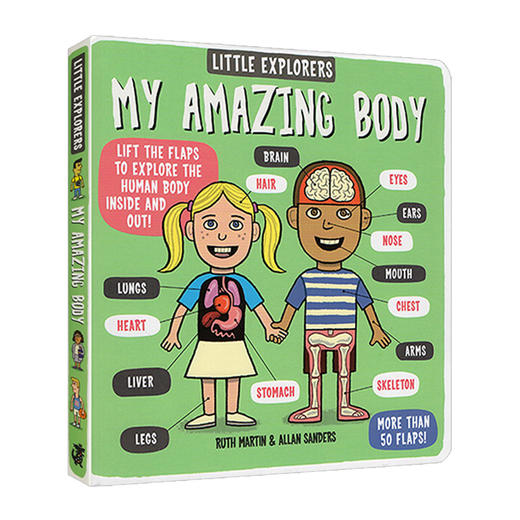 小小探险家 我神奇的身体 英文原版 Little Explorers My Amazing Body 儿童英语启蒙纸板翻翻书 精装 故事科普百科全书 英文版 商品图0