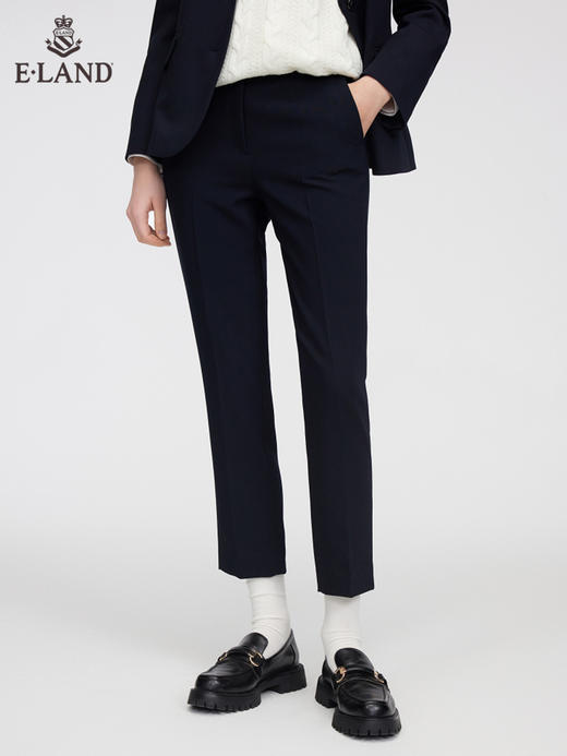 ELAND衣恋职业通勤显瘦西装长裤	EETCC12H2C 商品图0