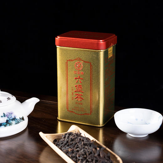 【D】中茶广西梧州六堡茶黑茶小康金金罐150g 商品图0