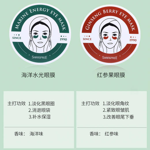 【新年专享】韩国香蒲丽绿公主眼膜眼贴淡黑眼圈细纹60贴 商品图4