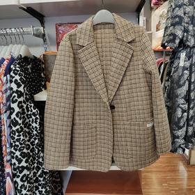 女羊绒单西装外套