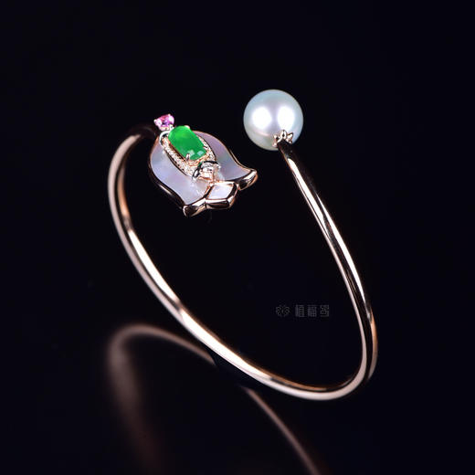 【幸福归来】铃兰花珍珠手镯-SZ12112081 商品图1
