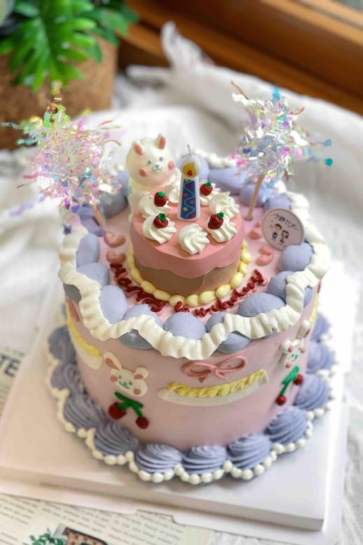 复古兔子奶油蛋糕 下单前请仔细阅读商品详情 商品图0