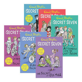 七个小神探系列6册 英文原版 Secret Seven Colour Short Stories 儿童初级桥梁章节小说书 伊妮德布莱顿 Enid Blyton