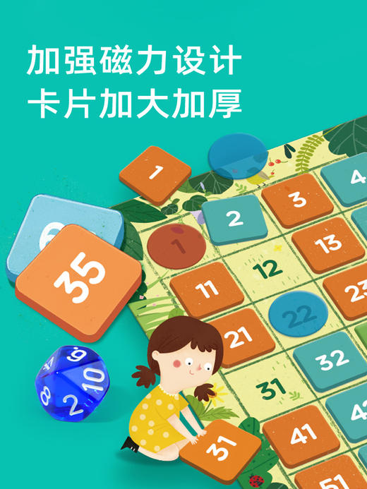 mideer弥鹿百数板益智玩具数字加减法蒙氏数学教具儿童磁力2-6岁 商品图1