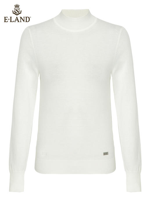 ELAND衣恋简约基础罗纹半高领打底衫	EEKWC11H4M 商品图3