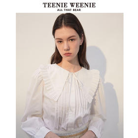 TeenieWeenie小熊木耳边衬衫TTYA221105T