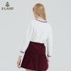 ELAND衣恋2022新款学院风V领甜美宽松撞色针织衫女EEKWB38C1M 商品缩略图1