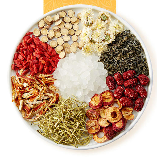 【合理配比 精挑细选】八宝茶120g*3袋 金银花 菊花 枸杞 红枣茶 组合 每袋内约10小包 花茶 水果 三炮台 忆江南 多宝茶 包邮 商品图0