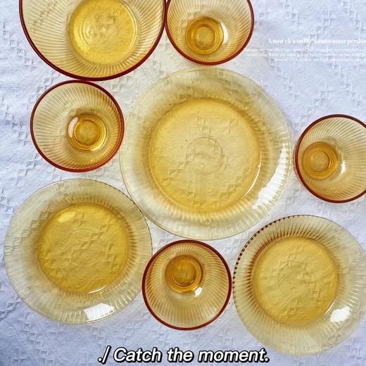 康宁SNAPWARE 晶尊系列餐具8件套👏👏烛光下熠熠生辉，秀色可餐🎈一套高颜值🉐餐具🍽晶尊系列琥珀色，硼玻璃钢化，可进微波炉，烤箱，高颜值，高品质！安全无毒，安全健康，耐冷耐热！ 商品图4