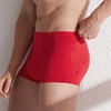 安莉芳lvu男士大红色福字本命年中腰平角裤莫代尔抗菌内裤UP00037 商品缩略图1