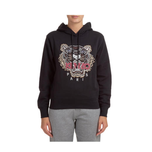 KENZO 高田贤三 经典大虎头 女士卫衣 黑色 FB62 SW871 4XA 99 商品图0