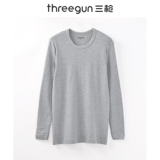 Threegun三枪 【舒肤厚棉】圆领男士保暖内衣套装-23795D1W1 商品图3