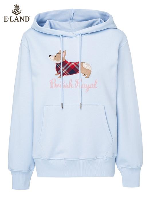 ELAND衣恋宽松甜美柯基帽衫EEMTC11H2C 商品图3