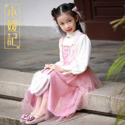 小嫒記国潮中国风新中式高端童装汉服-锦瑟+胧月 商品图4