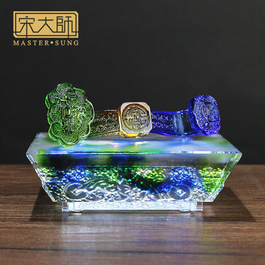 宋韶光大师吉祥物 精品如意 古法琉璃摆件礼品 商品图3