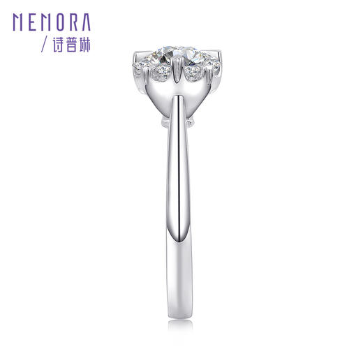 诗普琳珠宝拥爱系列白色18K金钻石结婚戒指DR2160 商品图2