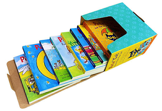 皮特猫8册盒装纸板书 英文原版 Pete the Cat 8 Board Book Box set 儿童英语启蒙图画书 宝宝探索认知世界读物 英文版进口书籍 商品图2