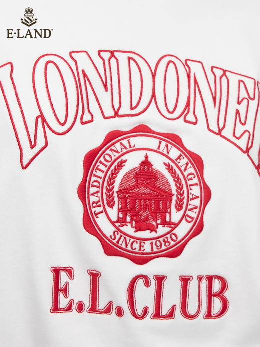 ELAND衣恋简约宽松刺绣卫衣EEMTC11H1M 商品图2