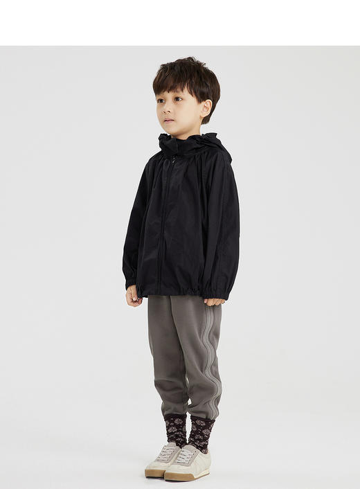 江南布衣童装22春装新款男女童宽松连帽夹克1MB600380 商品图5