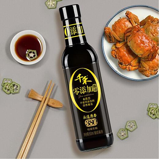 千禾零添加酱油380天特级生抽500ml/瓶 商品图3