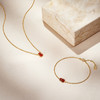 东长·福禄 红玛瑙葫芦项链耳饰手链925银镀金 天然宝石简约时尚设计师款女 商品缩略图1
