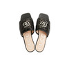 GUCCI 古驰 双G logo女士拖鞋 黑色 646552 2MO40 1000 商品缩略图1