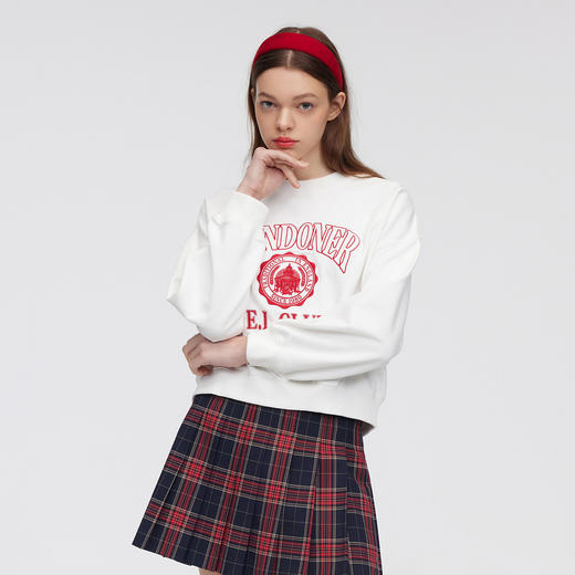 ELAND衣恋简约宽松刺绣卫衣EEMTC11H1M 商品图4