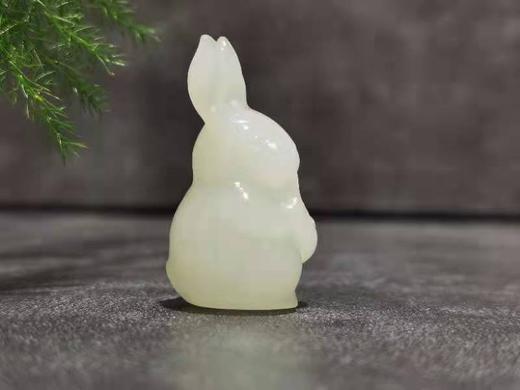 【御珠宫坊】羊脂白玉兔挂件 商品图2