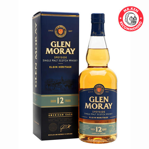 格兰莫雷（Glen Moray）12年单一麦芽苏格兰威士忌 商品图1