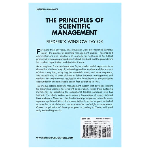 【中商原版】科学管理原理 弗雷德里克·温斯洛·泰勒 英文原版 The Principles of Scientific Management 商品图1