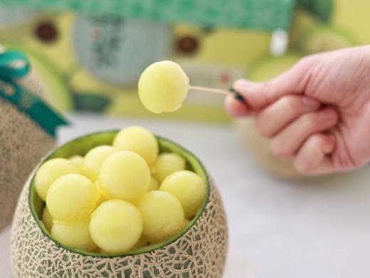 日本品种 牛三蜜瓜 玫珑瓜2-4只原箱装网纹甜瓜蜜瓜日本静冈哈密瓜 商品图4