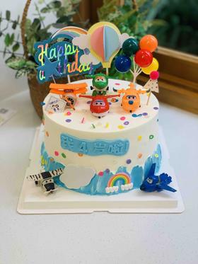 超级飞侠奶油蛋糕 下单前请仔细阅读商品详情