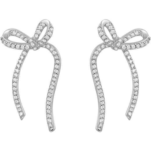 ZEGL蝴蝶结流苏耳环女高级感轻奢耳钉小众设计感925银针秋冬耳饰 商品图5