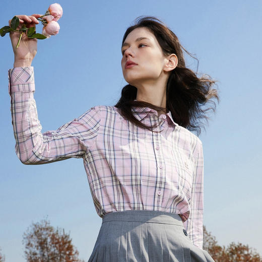 TeenieWeenie小熊格纹衬衫TTYC221101T 商品图1