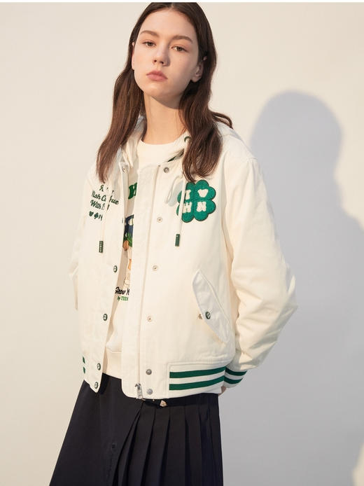 TeenieWeenie小熊字母连帽棉服TTJP221105T 商品图1