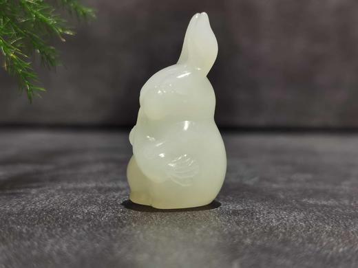 【御珠宫坊】羊脂白玉兔挂件 商品图3