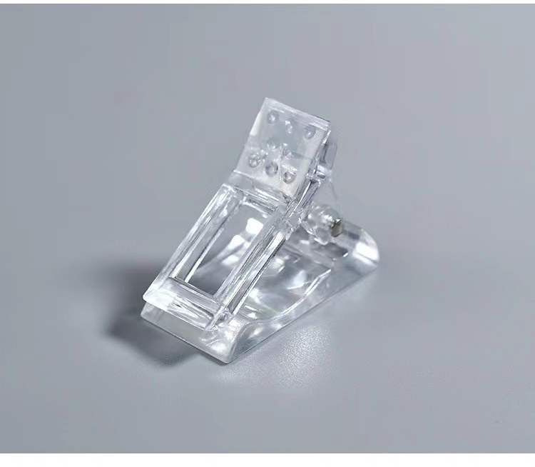 美甲甲模固定水晶夹 甲片定形夹稳固不起翘指甲工具延长胶定型夹