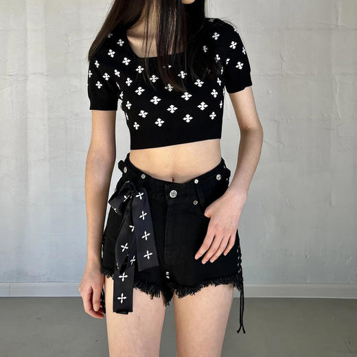 预售|SMFK Compass 十字花丝带 午夜黑 ASS01B3 .潮快闪[福利品] 商品图2