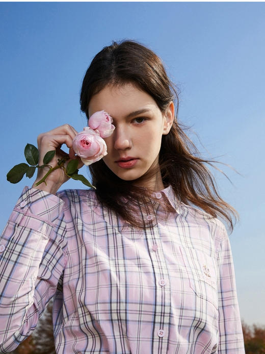 TeenieWeenie小熊格纹衬衫TTYC221101T 商品图2