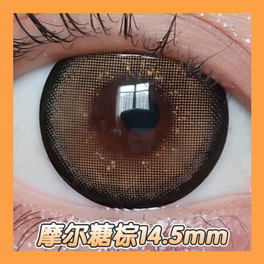 超大直径丨摩尔糖棕·Sheepcon丨金粉款14.5mm（年抛/2片装） 商品图0