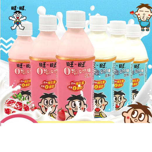 旺旺o泡果奶味饮料（原味）【350ml】 商品图1