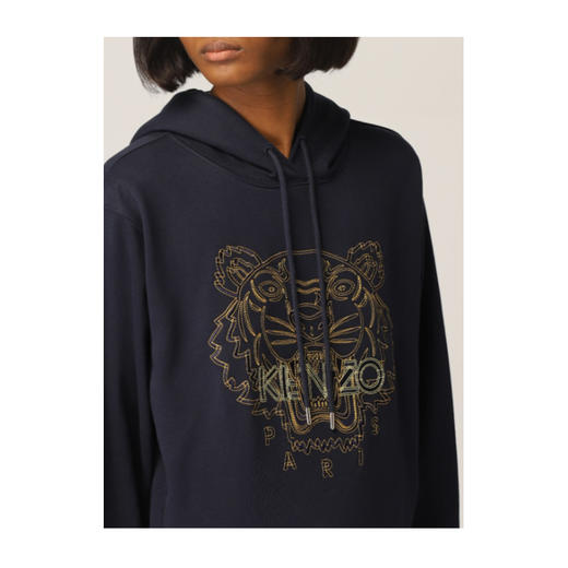 KENZO 高田贤三 经典大虎头 女士卫衣 藏蓝 FB62 SW871 4MX 76 商品图3