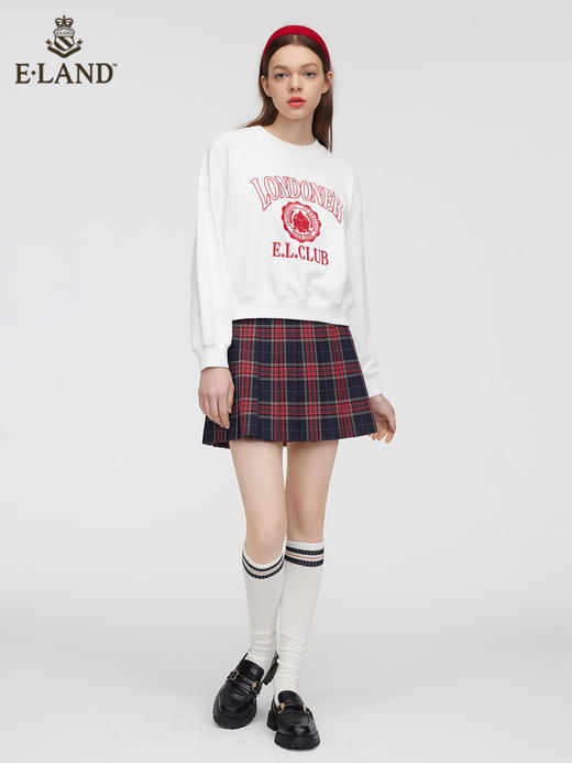 ELAND衣恋简约宽松刺绣卫衣EEMTC11H1M 商品图0