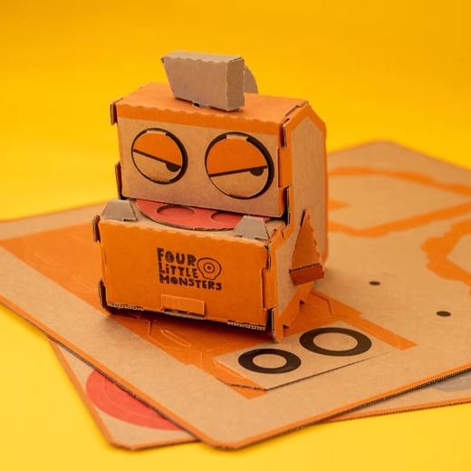 四只小怪兽 diy创意纸板玩具送绘本 商品图4