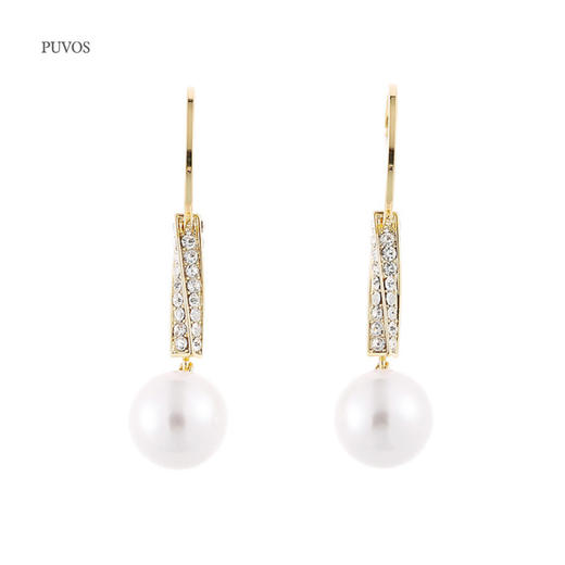 预售|PUVOS普沃斯 复古轻奢珍珠 微镶水钻设计师款耳环 .潮快闪[福利品] 商品图2