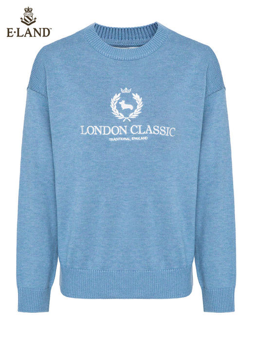 ELAND衣恋简约圆领柯基针织毛衣	EEKWC11H2M 商品图5